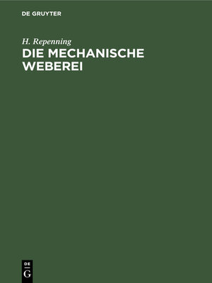 cover image of Die Mechanische Weberei